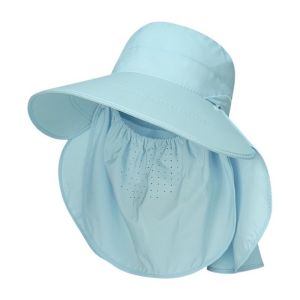 Womens Anti-Mosquito /Insect Full Face Cover Fisherman Hat Wide Brim Outdoor Sun Hat Adjustable 50+UPF Bucket Hat