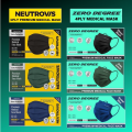 Neutrovis/Zero Degree safety plus 4 Ply Adult Face Mask Disposable Medical Mask Great Protection Medical Surgical Premium Face Mask 3PLY HOWMASK  Pelitup Muka 50pcs box. 