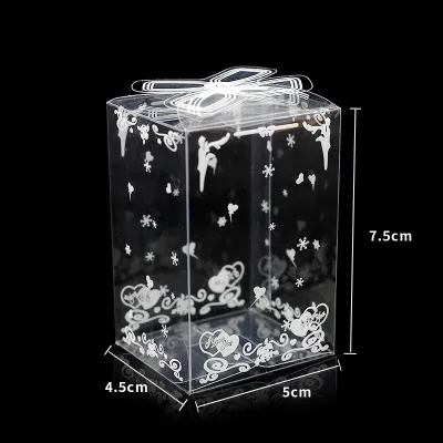 10pcs PVC Acetate Box for Gift Box Wedding Gift Box Giveaway Gift Transparent Pvc Acetate Box Transparent Plastic Box