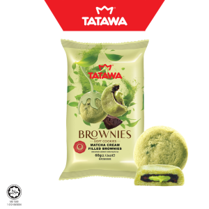 Tatawa Matcha Cream Filled Brownies 60g- Soft Cookies