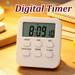 Allieuka Digital Kitchen Timer Portable LCD Display Large Countdown Timer for Cooking Study Time Management