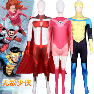 New invincible young man cos clothes mark printing onesie all-round man role-playing stage performance clothes holiday gifts