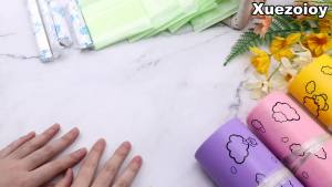 Sanitary Disposal Bags Pack of 200: Cute Purple Feminine Hygiene Bags