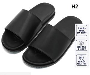Dép sandanl da nam cao cấp đế cao su mặt pu chống đau chân H6