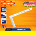 WADFOW Angle Square 300mm Measuring Tool Aluminum Alloy Right Angle Ruler Metal Framing Square WSR2930 BUILDMATE WHT. 