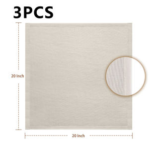 50x50cm Cheese Cloths 3PCS Reusable Ultra Fine Hemmed Cheese Cloths Grade 100 For Straining Cooking
