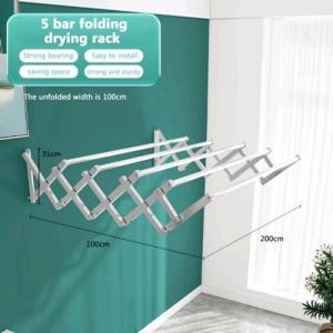 3/4/5 Sampayan hangers Heavy-duty Wall Mounted Stainless steel Folding Drying Rack Extendable