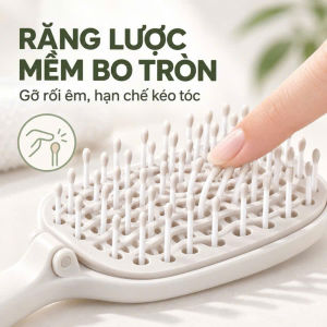 Lược Massage Da Đầu Gấp Gọn | Lược Chải Tóc Cho Sinh Hoạt Hằng Ngày | Gập Gọn Răng Bo Tròn Dễ Cất