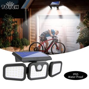LED Lampu Dinding Tenaga Surya 3000 Lumens Sensor Gerak PIR Tahan Air Pencahayaan Taman Outdoor Lampu Solar Panel | Lampu Tenaga Matahari Sensor Otomatis Outdoor - Lampu Dinding Solar Cell Welite 74 LED 3000 Lumens Sensor Gerak Waterproof IP65 Portable