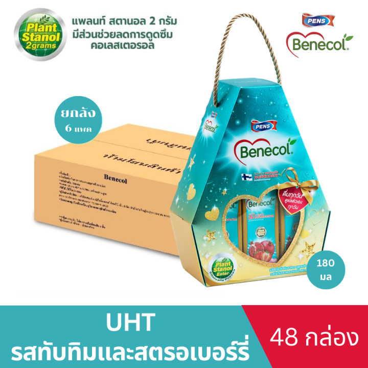 Benecol Rockets BBF16/01/2026 Benecol เบเนคอล กิ๊ฟเซท ผลิตภัณฑ์เสริมอาหารแพลนท์สตานอล ...
