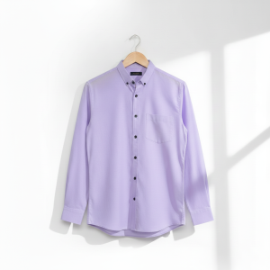 KEMEJA POLOS PRIA AYAH DAN ANAK WARNA LILAC COTTON BAJU LENGAN PENDEK REGULER MENS BASIC