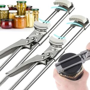 Stainless Steel Bottle Opener Non-slip Adjustable Bottle Opener Labor-Saving Lids Off Jar Opener Labor-Saving Screw Can Opener For Kitchen Tools