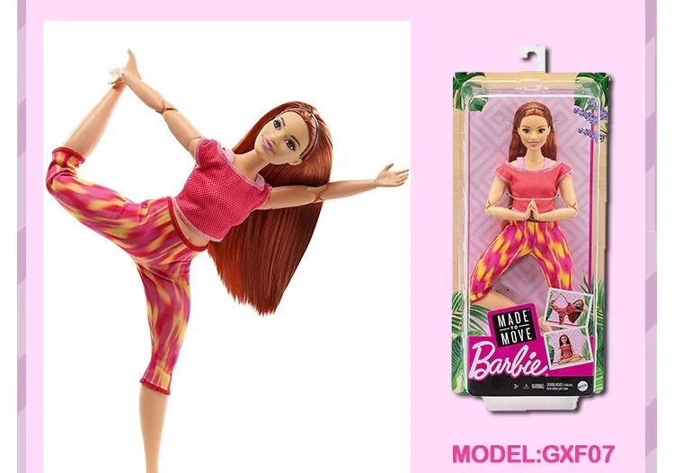 Original Mattel Barbie Yoga Doll Made Exercise To Move with