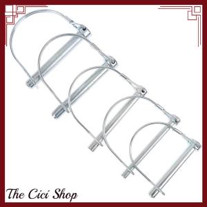 [The Cici Shop] Heavy Duty Marine Trailer Coupler Safety Pin D Ring Round Arch Locking Lock Pin