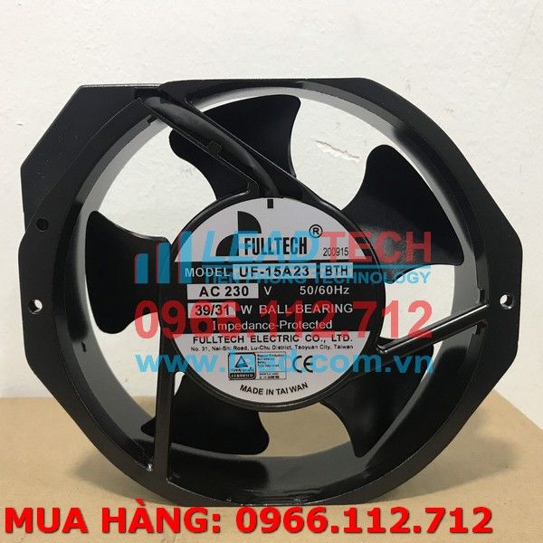 QUẠT TẢN NHIỆT, QUẠT BIẾN TẦN HIỆU FULLTECH MODEL UF-15A23 BTH, ĐIỆN ÁP ...