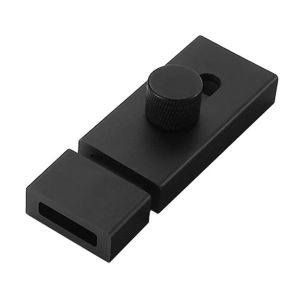 COUPLECOL Không cần đục lỗ Khóa chốt cửa Dày Hợp kim nhôm Khóa cửa Chống Trộm Khóa chốt cửa trượt Mái che cổng vườn