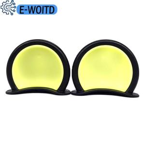 E-WOITD  2Pcs Colorful Motorcycle Helmet Bear Ears Decor Universal Motorbike Bicycle Car Styling Decoration Helmet Stickers Accessories