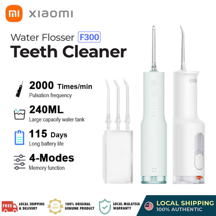 【𝗡𝗘𝗪】 Xiaomi Mijia F300 Electric Water Flosser 2 Teeth Cleaner Portable ...
