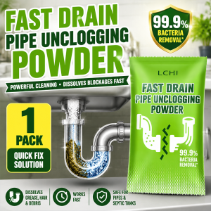 80G Drainage clog remover drain cleaner clog remover Easily dissolves hair suitable for all pipes