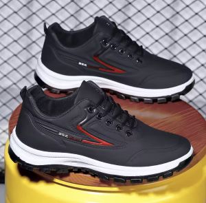 SoleMate Mens Waterproof Leather Shoes | Anti-Slip Outdoor Sneakers - Hiking & Casual Use with Breathable Design (PH Size 40-44) | 2025 Monsoon-Ready#916