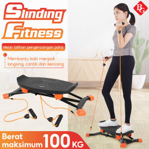 BG SPORT Twister Alat Olahraga Sliding Fitness Mini Stepper Side Waist Twisting Walker Glider