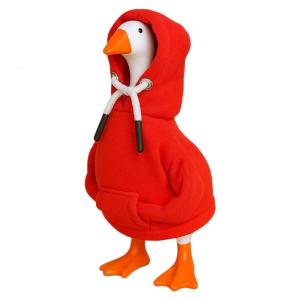 Gooses Outfit Yard Gooses Statue Clothes for Patio Lawn Garden Decoration Lawn Gooses Shirt Hoodies Gooses Costume