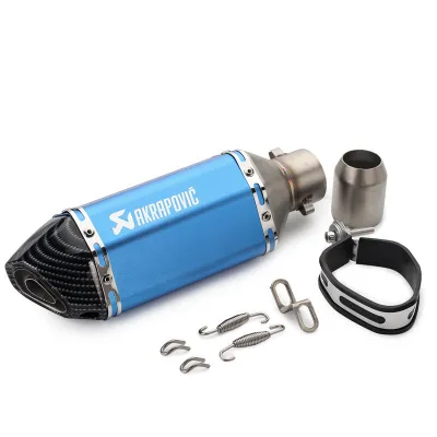 38-51mm Motorcycle Exhaust Muffler Escape Slip-On Pipe exhaust pipe Vent Pipe Exhaust Muffler Pipe Removable Silence Accessories With AKRAPOVIC LOGO Universal For Scooter ATV Dirt Bike Moped Honda Kawasaki Yamaha KTM Aprilia Benelli Bajaj ETC