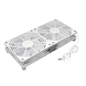 Router Cooling Fan PC Coolers TV Box Wireless Quiet 5V USB Power 120mm Fan Protective Net for Router Modem TV Box