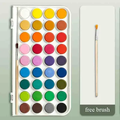 【𝗦𝗚 𝗦𝗧𝗢𝗖𝗞 】Deli Solid Pigments Watercolor Paint Water Colour Paint Set Art Supplies for Painting Drawing