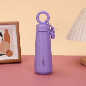 ECOCOKU ฉนวนสุญญากาศ ถ้วยสแตนเลสเก็บความร้อน ความจุ 450 มล. แบบพกพา ถ้วยน้ำกลีบดอกไม้ น่ารัก จี้ดอกทานตะวัน แก้วเดินทาง กีฬากลางแจ้ง