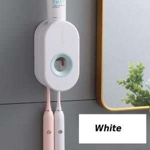 🔥SG READY STOCK🔥Toothbrush holder Automatic Dispenser Wall Mount Toothbrush Holder Lazy Toothpaste Squeezer Bathroom