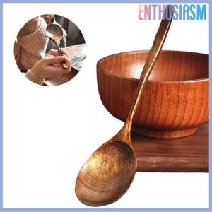 【Enthusiasm】🌟🌟【Hot Sale】🎈 ช้อนช้อนซุปไม้ Eco Friendly Tableware ธรรมชาติเอลลิโอไม้ทัพพี