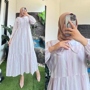 MIDI DRESS KATUN TRISSET PREMIUM DRESS PESTA WANITA TERBARU REKOMENDED