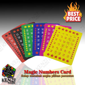 Alat Sulap Magic Numbers Card - Sulap Menebak Angka - KZ231