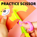 Safety Scissor Practice Scissor for Kids Plastic Safety Scissor. 