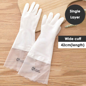 Waterproof Rubber Gloves Durable Kitchen Cleaning Dish Washing Laundry Household Latex Sarung Tangan