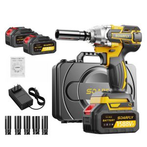 SOARFLY 1588VF Brushless Cordless Impact Wrench Electric Multi‑Purpose Power Tool for Car Maintenance