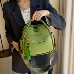 BELLERY Solid Color Women Crossbody Bag Large Capacity Waterproof Handbag Multi-Purpose Lightweight Commuting Bag Women