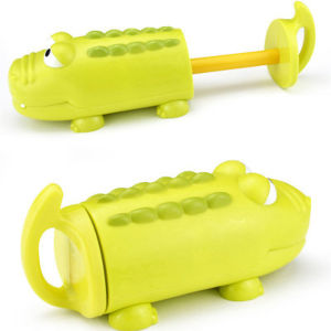 SIRENXI Summer Toddlers Crocodile Beach Toys Air Pressure for Kids Bathroom Play Toys Water Squirt Toys Water Guns Bath Toys