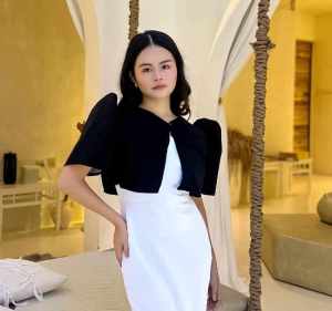 JANICEPlain Color  Modern Filipianiana  Bolero  Top Blouse Blazer Cover Up Neoprene Fabric - XS to Large  - xs to large - classy and elegant - premium fabric - excellent quality -  fabric from abroad  - premium quality  - mall quality  - multi way to wear