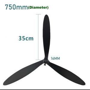Universal Industrial Fan Blade 750mm Industrial Fan Accessories FS750 Fan Blade 3 Blades