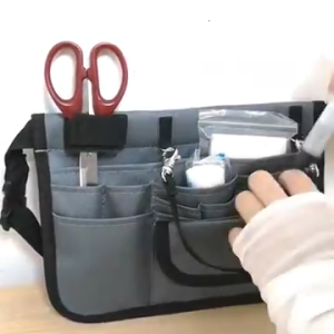 กระเป๋าคาดเอวพยาบาลพร้อมที่ใส่เทป13ช่องกระเป๋ากระเป๋าคาดเอวอุปกรณ์ทางการแพทย์กระเป๋าจัดระเบียบยูทิลิตี้กระเป๋ากระเป๋าคาดเอว