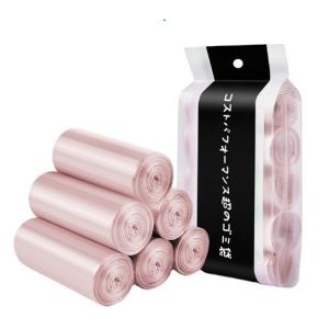 [MÀU NGẪU NHIÊN] Set 5 cuộn Túi Đựng Rác Nilon Công Nghệ Nhật Bản 100 Túi Size 45x50cm Túi Rác Sinh Học Tự Phân Hủy