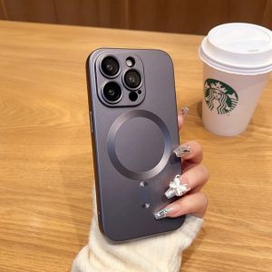 ARCHOR For iPhone X XS XR Max 7 8 Plus SE 2020 For iPhone 11 12 13 14 15 16 Pro Max Plus All Inclusive Lens Protection Soft TPU Shockproof Protect Back Cover Luxury Magnetic Magsafe Wireless Charging Matte Liquid Silicone Phone Case
