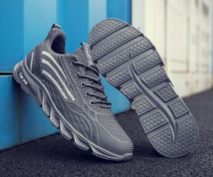Sepatu Pria WAVEY Warna ABU Sneakers Pria Olahraga Sport Shoes Sepatu Jogging Impor Sepatu Lari