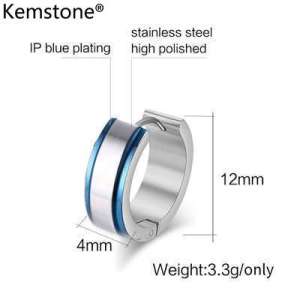 Kemstone Minimalist Stainless Steel Earring Hoops Daily Wear Hypoallergenic Fashion Jewelry for Women