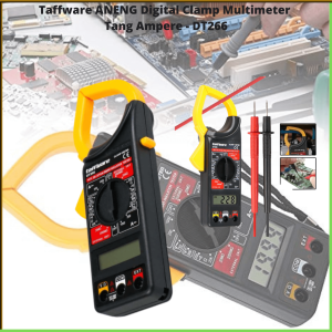 COD Taffware ANENG Digital Clamp Multimeter Tang Ampere DT266 / Alat Ukur Tegangan Arus Listrik Digital Clamp Ampere Meter Digital Tegangan Arus Dc Tang Ampere Digital Ac Dc