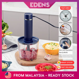 EDENS 800ML/900ML Electric Capsule Chopper Food Blender Mixer Food Processor Machine Stainless Steel Blade Pemproses Makanan Elektrik - Fulfilled by Edens