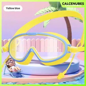 Kính Bơi Gọng Silicone Lớn Kèm Nút Bịt Tai Cho Trẻ Em 3-6 Tuổi
