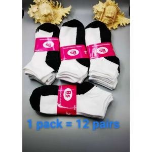 12 Pairs Cotton Ankle Socks for Men and Women – Soft Breathable Everyday School Socks Non-Slip Comfortable Low Cut Casual Socks for Daily Wear